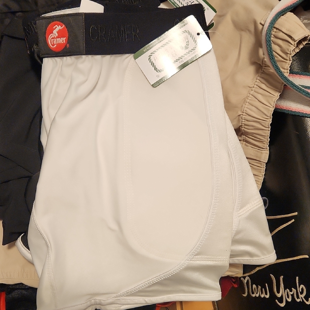 Cramer White Sliding Shorts With Padding Size MD